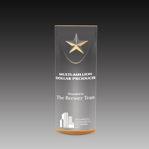 StarLite Tower Award™ With Carved Star